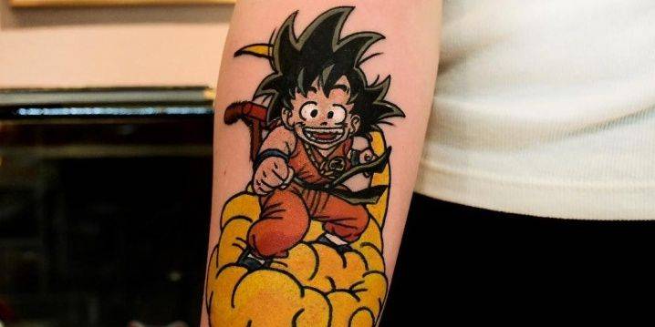 Tattoos Geeks  Son Goku e Gohan   Tattoo feita por  defernandotattoo  Sigam nosso perfil geektats para ver mais tatuagens  como essa Follow our profile geektats to see more inks