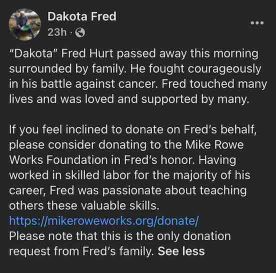 dakota fred hurt,dakota fred hurt age,did fred hurt pass away