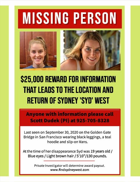 sydney west missing,sydney west video on bridge,sydney west found dead,what happened to sydney west,sydney west update,did sydney west jump off the golden gate bridge,sydney west final video,sydney west missing reddit,missing sydney woman found,missing sydney woman,where is sydney west,sydney where is it located
