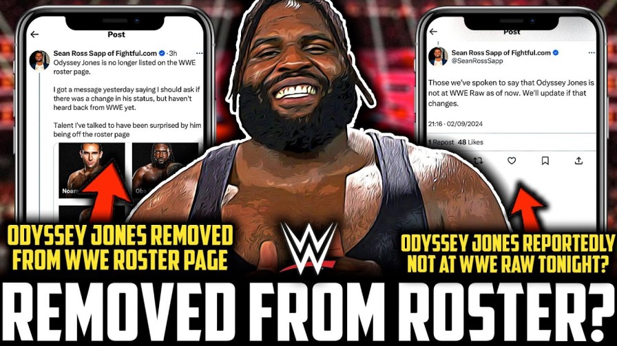 Odyssey Jones WWE,Odyssey Jones Raw roster removal,WWE Raw changes,Odyssey Jones wrestling career,WWE roster updates