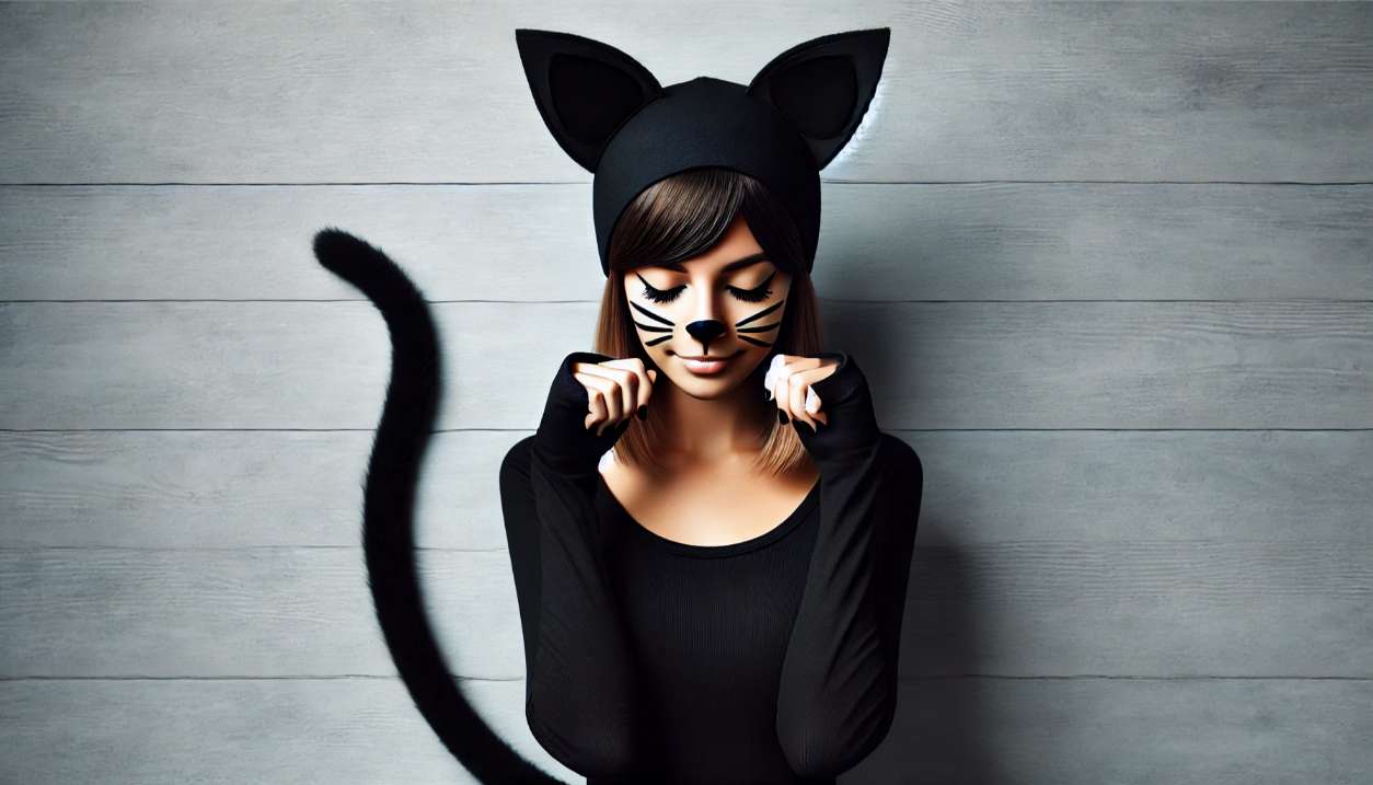 A-DIY-black-cat-Halloween-costume